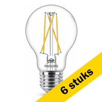 Philips Bombilla LED de filamento E27 WarmGlow 3,4 W (40 W) | Pack 6 uds