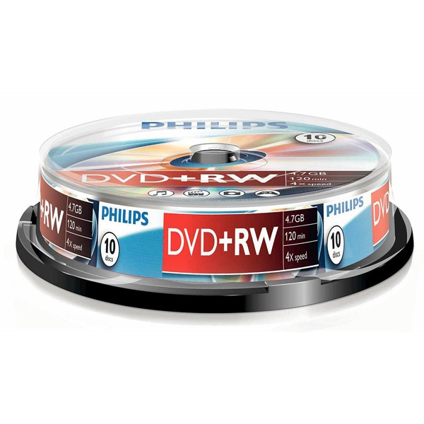 Philips DVD+RW regrabable caja de 10 unidades 098015 - 1