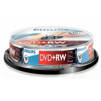 Philips DVD+RW regrabable caja de 10 unidades 098015