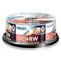 Philips DVD+RW regrabable caja de 25 unidades 098016
