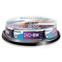 Philips DVD-RW regrabables caja de 10 unidades 098018