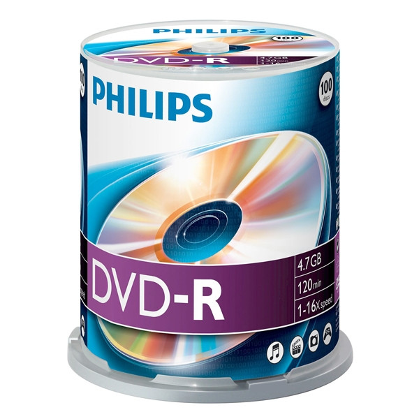 DVD-R Philips caja de 100 unidades 098030 - 1