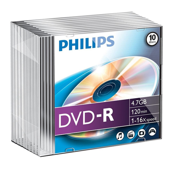 Philips DVD-R caja de 10 unidades 098026 - 1