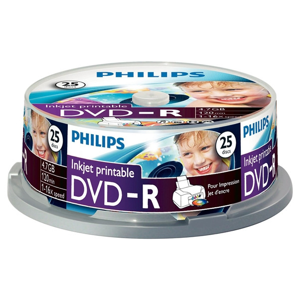 Philips DVD-R imprimible (25 uds) 098025 - 1