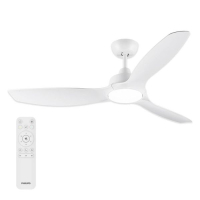 Philips Olas Ventilador de techo con lámpara LED Aspas fijas Ø 132 cm 3000-6500K Blanco Regulable LPH04850