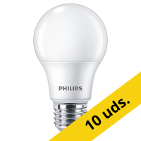 Pack: 10x Philips Bombilla LED E27 pera mate 10 W (75 W)