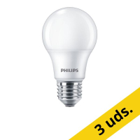 Pack: 10x Philips Bombilla LED Philips E27 | Pera A60 | Mate | 2700K | 4,9 W (40 W)