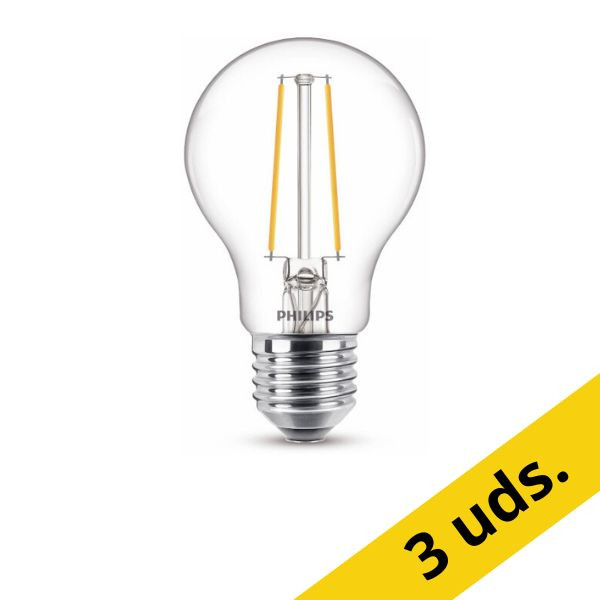 Pack: 6x Philips Bombilla LED E27 filamento 1,5 W (15 W) LPH02331 - 1