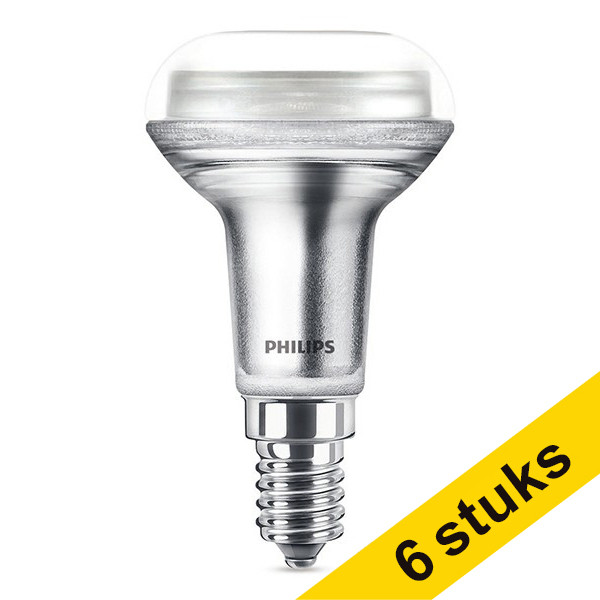 Pack: 6x Philips bombilla LED E14 R50 reflectora 2,8 W (40 W) LPH00822 - 1