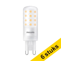 Pack: 6x Philips bombilla LED G9 mate regulable de 4W (40W)