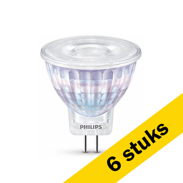 Pack: 6x Philips bombilla LED GU4 2700K no regulable de 2.3W (20W) LPH01374 - 1