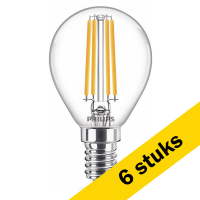 Pack: 6x WarmGlow Philips bombillas LED E14 filamento regulables de 2,5 W (equivalentes a 25 W) LPH02550