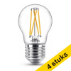 Pack Ahorro: 4x Philips Bombilla LED E27 WarmGlow filamento bola luz cálida (1.8W) LPH02544 - 1
