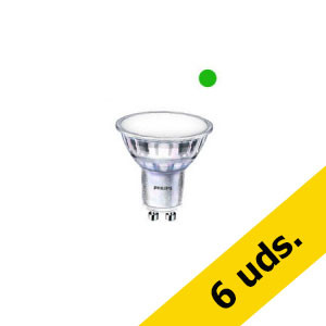 Philips Pack x6: Bombilla LED GU10 PAR16 CorePro Luz Neutra Cristal (5W) - Philips  426131 - 1