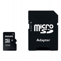 Philips Tarjeta de Memoria Micro SDHC - 32 GB Clase 10 con Adaptador 098122