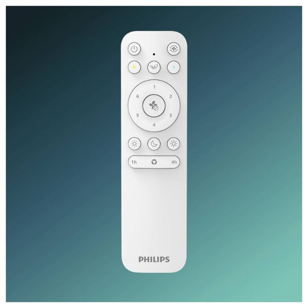Philips Ventilador de techo con lámpara LED Amigo Ø 48 cm 2700K + RGB Blanco Regulable LPH04855 - 6