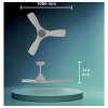 Philips Ventilador de techo con lámpara LED Aspas fijas Ø 106 cm 3000-6500K Blanco Regulable LPH04851 - 8