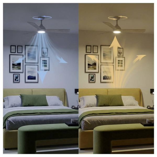Philips Ventilador de techo con lámpara LED Civx Ø 132 cm 3000-6500K Madera clara Regulable LPH04853 - 4