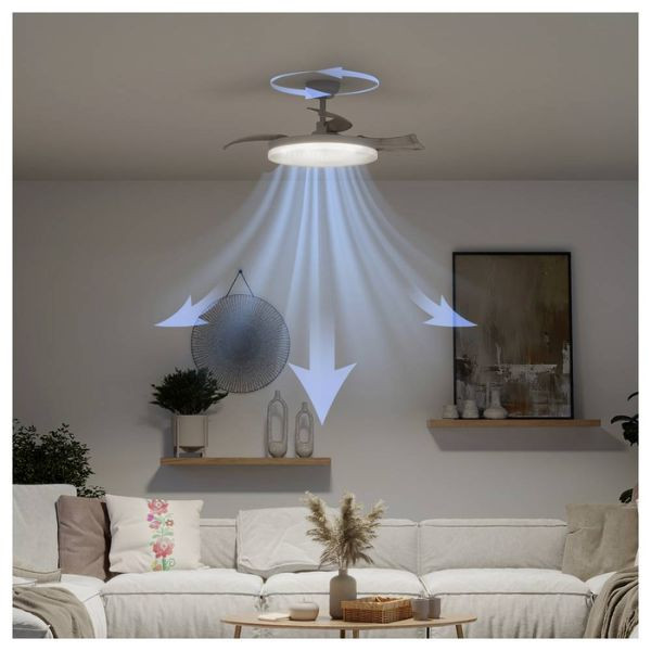 Philips Ventilador de techo con lámpara LED Solr Ø 106 cm Aspas plegables 2700-5500K Blanco Regulable LPH04844 - 3