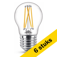 Philips WarmGlow bombilla LED E27 filamento 3,4 W (40 W) | Pack 6 uds