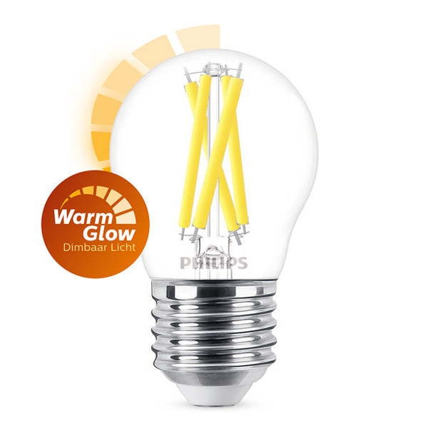 Philips WarmGlow bombilla LED E27 filamento 5,9 W (60 W)