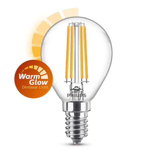 Philips WarmGlow bombillas LED E14 filamento regulables de 2,5 W (equivalentes a 25 W) LPH02549 - 1