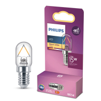 Philips bombilla LED E14 T20 filamento transparente 2700K de 1.5W (15W) LPH03790