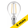 Philips bombilla LED E14 filamento blanco cálido 2 W (25 W) | Pack 6 uds LPH02395 - 1