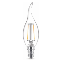 Philips bombilla LED E14 filamento transparente, 2 W (25 W) LPH02443