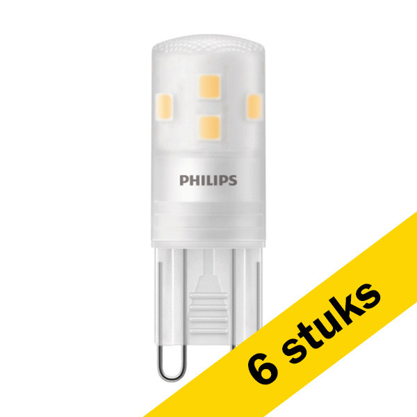 Philips bombilla LED G9 SMD Mate 2700K de 1.9W (25W) | Pack 6 uds LPH03835 - 1