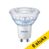 Philips bombilla LED GU10 classic con pantalla de cristal regulable 2700K de 3W (35W) | Pack 6 uds LPH00264 - 1