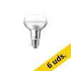 Philips bombillas LED E27 Reflector R63 2700K 3W (40W) | Pack 6 uds LPH00826 - 1