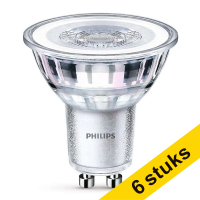 Philips foco LED GU10 de cristal 4000K de 2,7W (25W) | Pack 6 uds