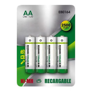 Pilas Recargables LR6 AA 2500mAh - 4 unidades 426064 - 1