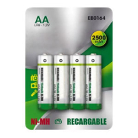 Pilas Recargables LR6 AA 2500mAh (4 unidades) 426064