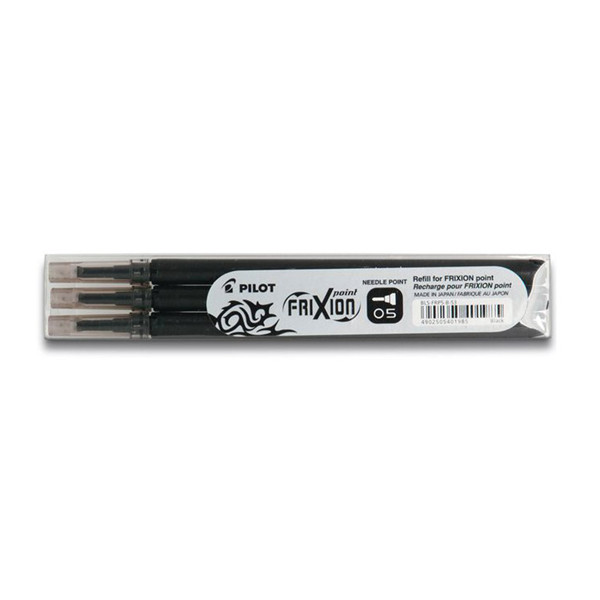 Pilot Frixion Point Recambio para bolígrafo negro 3 unidades 405037 - 1