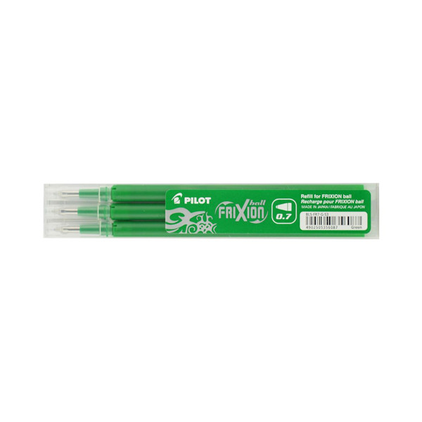 Pilot Frixion Recambio de bolígrafo verde 3 unidades
