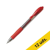 Pack: 12x Pilot Bolígrafo Roller de gel rojo 427439