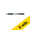 Pack x5: Pilot Supergrip Bolígrafo Negro Retráctil - 5 unidades 405525 - 1