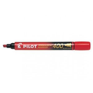 Pilot Rotulador permanente Pilot SCA-400 punta biselada rojo  405529 - 1