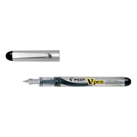Pilot V-Pen Pluma estilográfica color plata (tinta negra) 405498