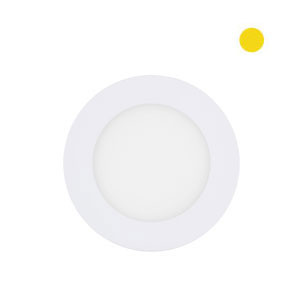 Placa LED Circular Luz Cálida SuperSlim 110 mm (6W)