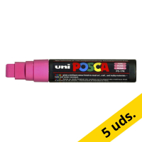 Pack: 5x Rotulador de pintura POSCA PC-17K rosa (15 mm recto)