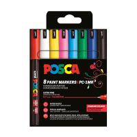 Posca Pack x8: POSCA PC-1MR rotulador (0,7 mm redondo) PC1MR/8AASS18 424034