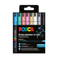 Posca Pack x8: POSCA PC-1MR rotulador (0,7 mm redondo) PC1MR/8AASS19 424035