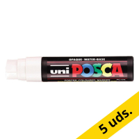 Rotulador de pintura POSCA PC-17K blanco (15 mm recto) | Pack 5 uds