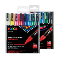 Set de rotuladores de pintura POSCA PC-3M/PC-5M (16 piezas) 424479