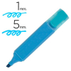 Q-Connect Subrayador Azul fluorescente de Punta biselada (5mm) KF01114 238202