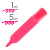 Q-Connect Subrayador Rosa fluorescente de Punta biselada (5mm) KF01112 235053
