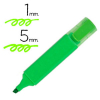 Q-Connect Subrayador Verde fluorescente de Punta biselada (5mm) KF01113 235054